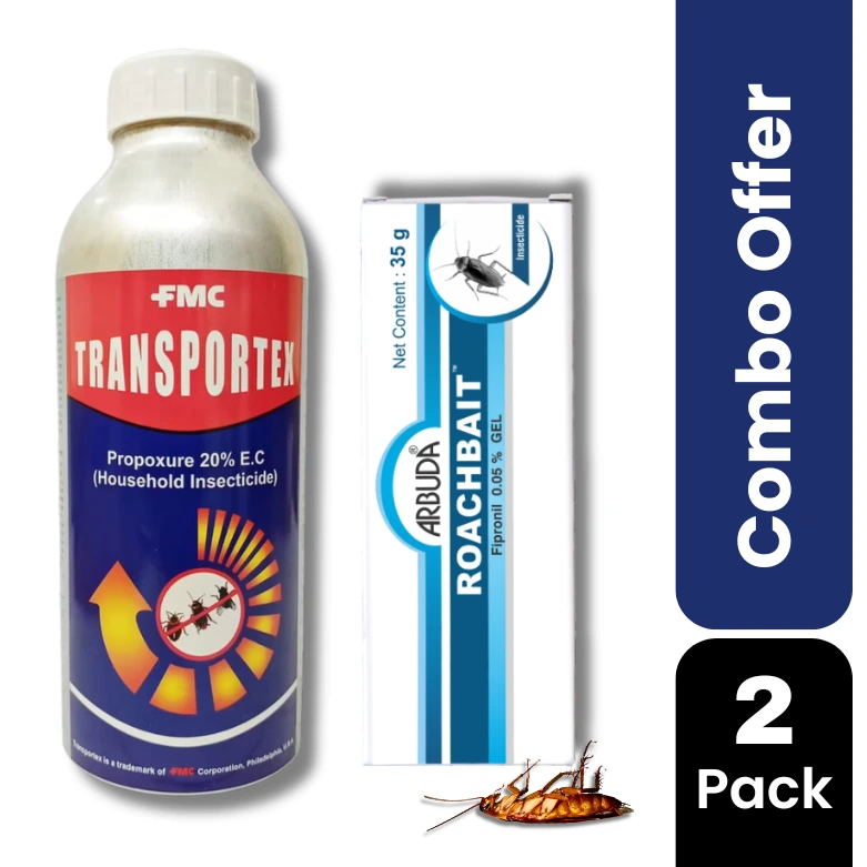Loopex Insecticide Transportex 1 Ltr + Roachbait Gel 35 g Combo | Fast Knockdown Pest ...